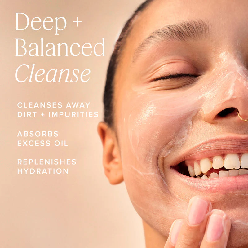 Farmacy Mini/Travel Size Whipped Greens Oil-Free Foaming Cleanser with Moringa and Papaya
