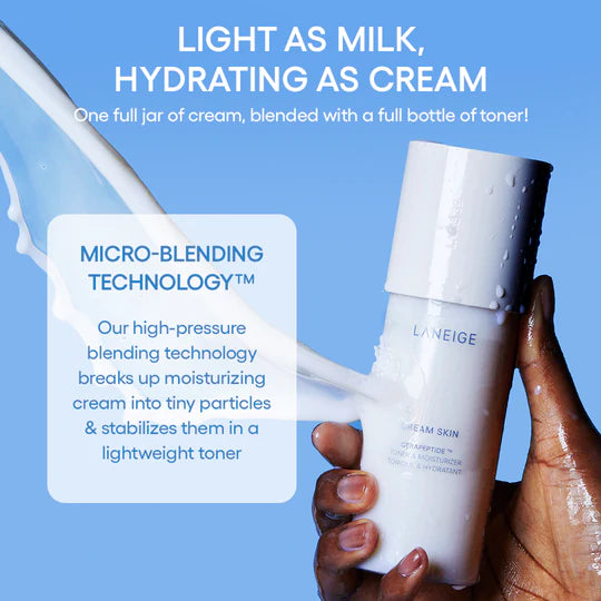 LANEIGE Mini/Travel Size Cream Skin Spray Toner & Moisturizer with Ceramides and Peptides