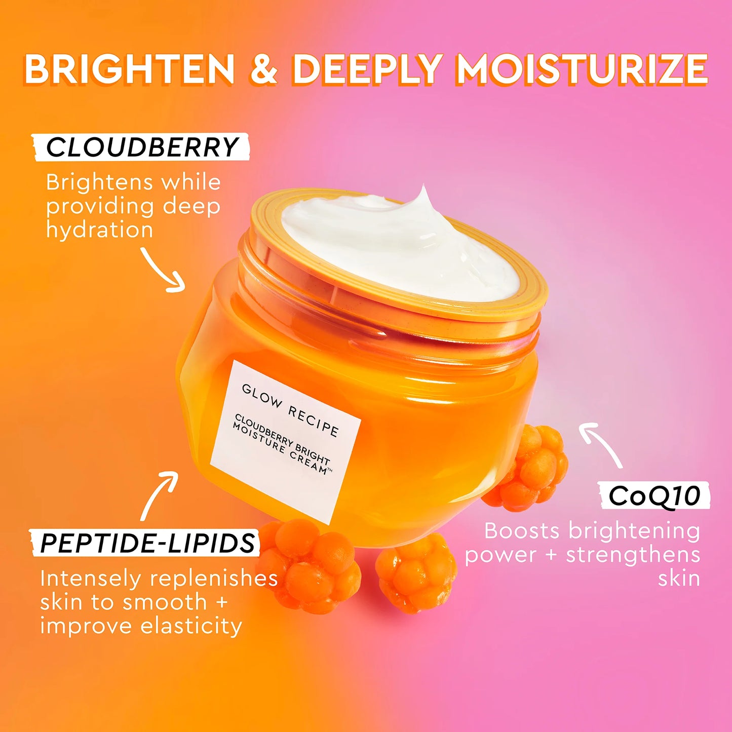 Glow Recipe Mini/Travel Size Cloudberry Bright Refillable Cream Moisturizer