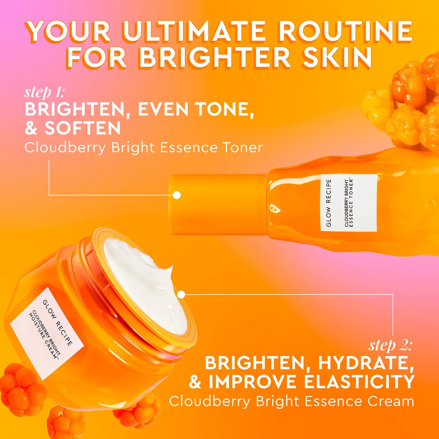 Glow Recipe Mini/Travel Size Cloudberry Bright Refillable Cream Moisturizer