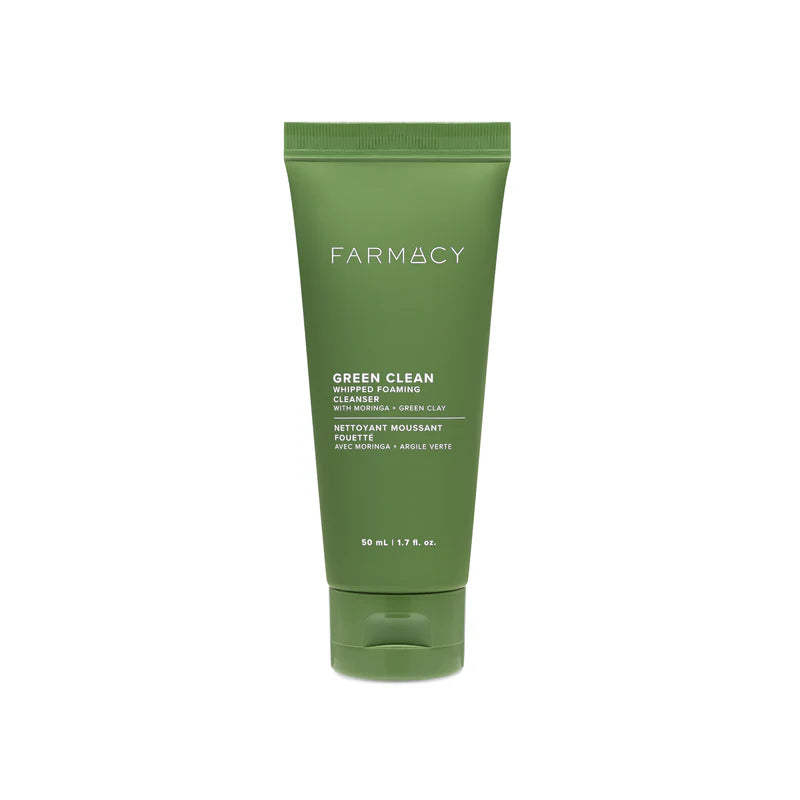 Farmacy Mini/Travel Size Whipped Greens Oil-Free Foaming Cleanser with Moringa and Papaya