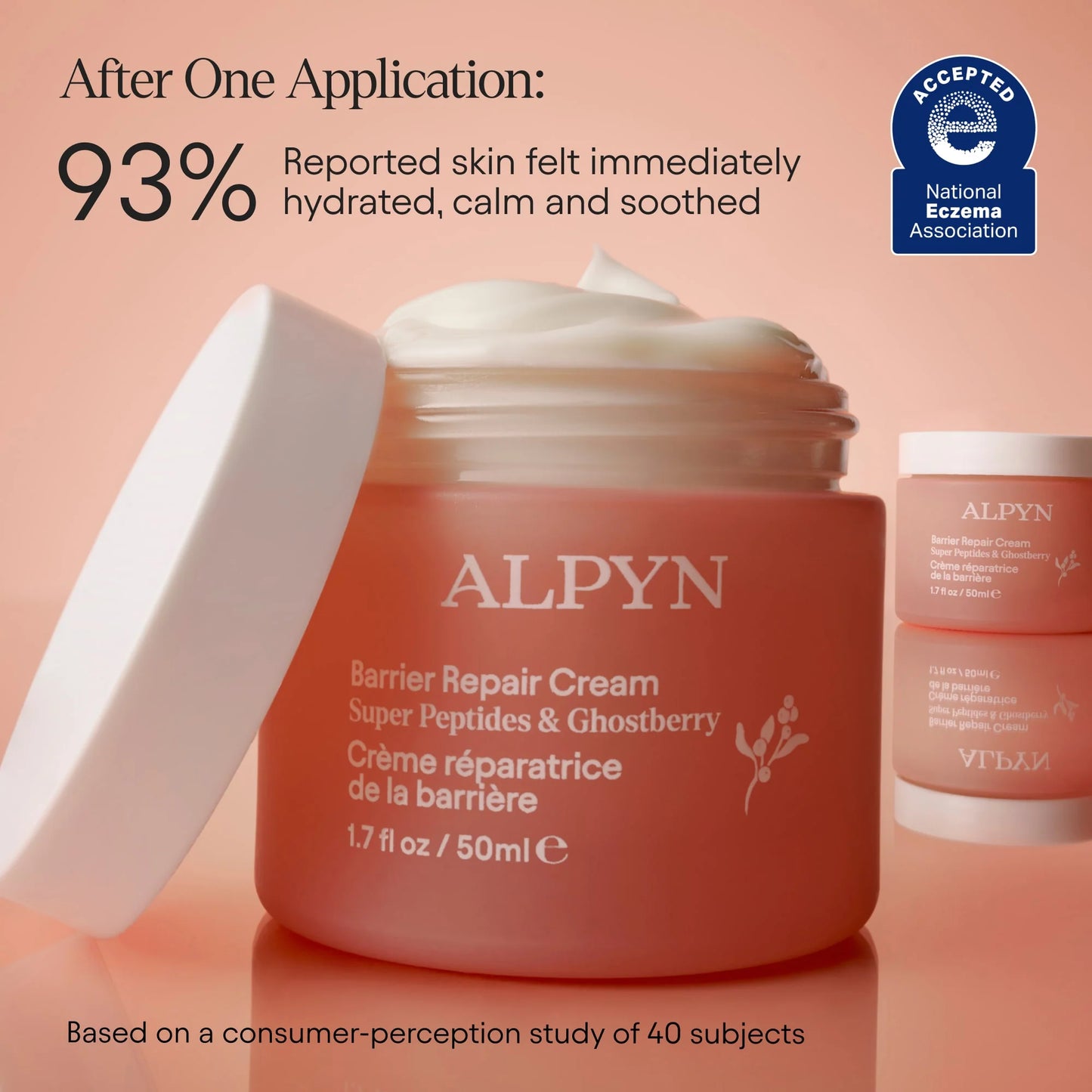 Alpyn Beauty Mini/Travel Size Super Peptide & Ghostberry Moisturizer for Eczema, Barrier and Wrinkle Repair