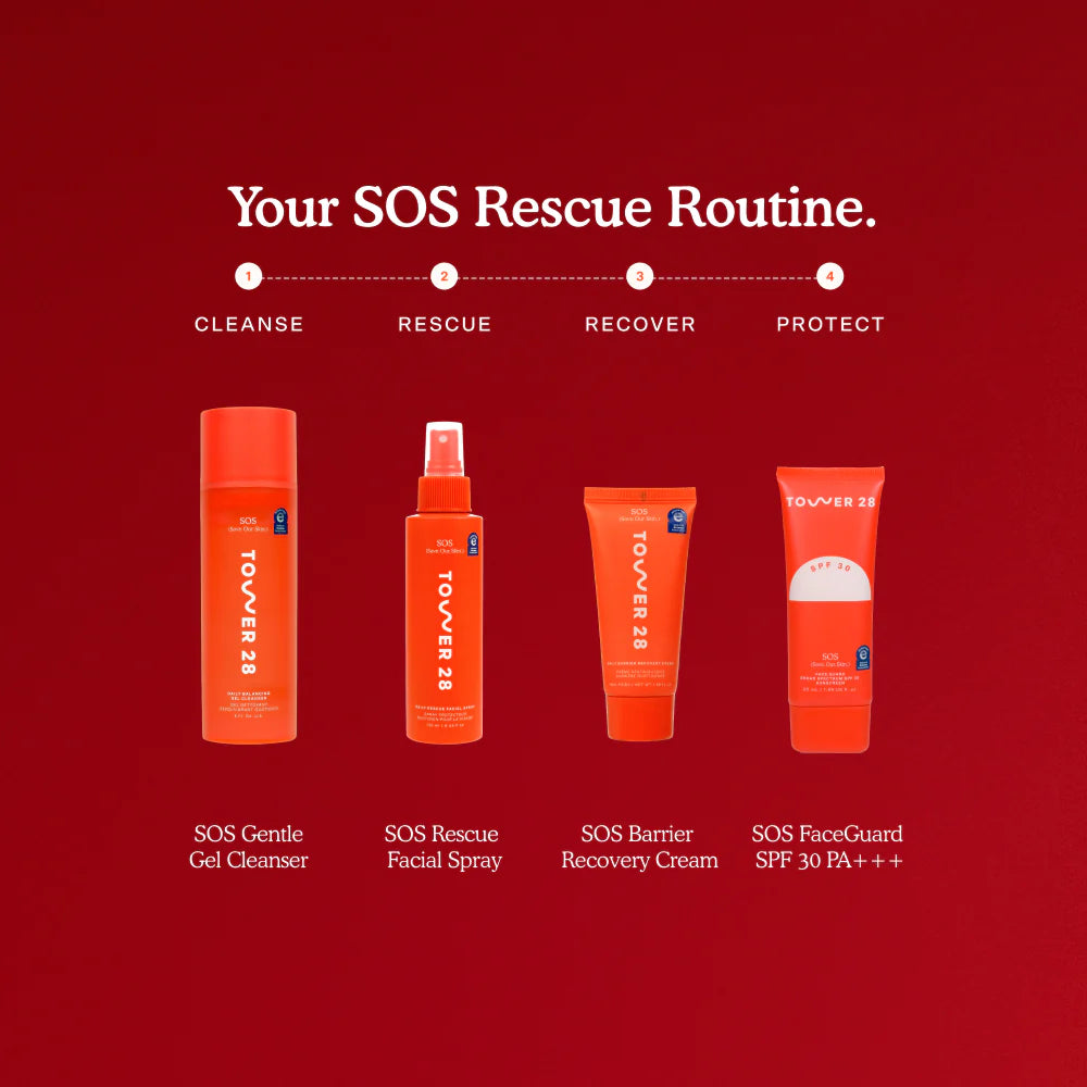 Tower 28 Beauty Mini/Travel Size SOS FaceGuard SPF 30 Mineral Sunscreen