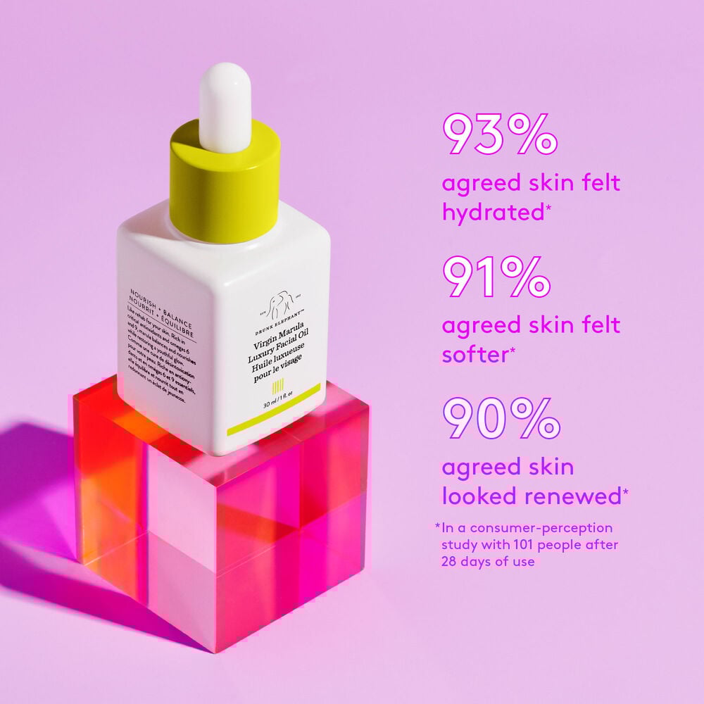 Aceite facial de lujo de marula virgen en tamaño mini/de viaje de Drunk Elephant