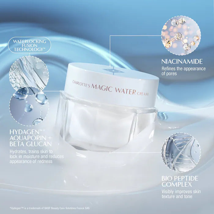 Charlotte Tilbury Mini/Travel Size Magic Water Cream Gel Moisturizer with Niacinimide