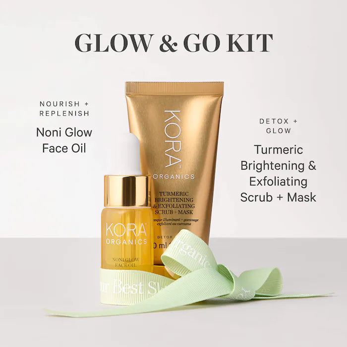KORA Organics Glow & Go Skincare Mini Gift Set