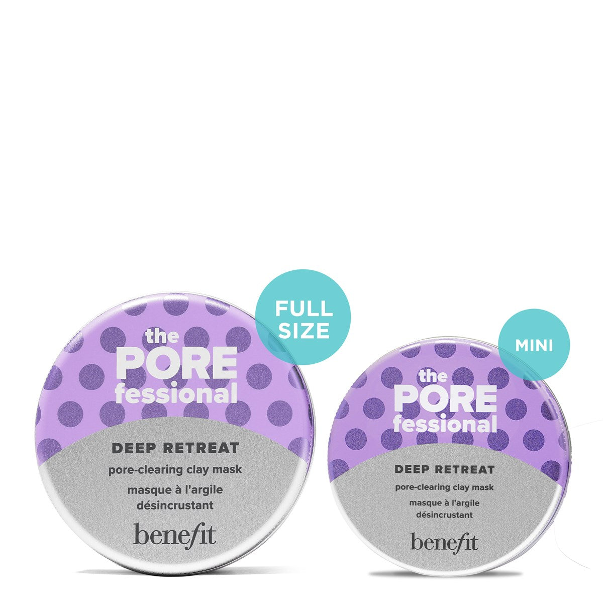 Mascarilla de arcilla limpiadora de poros The POREfessional Deep Retreat de Benefit Cosmetics en tamaño mini o de viaje