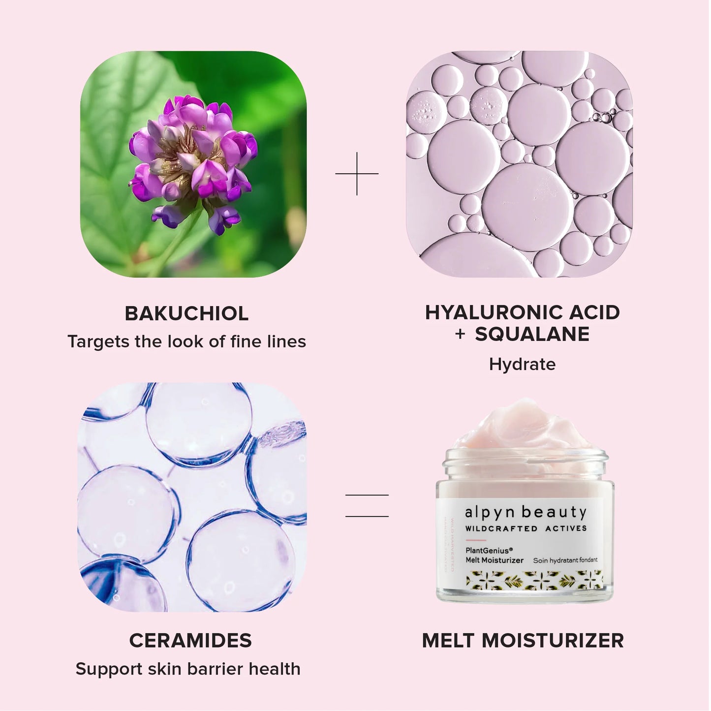 Crema hidratante en formato mini/de viaje de Alpyn Beauty con bakuchiol y escualano