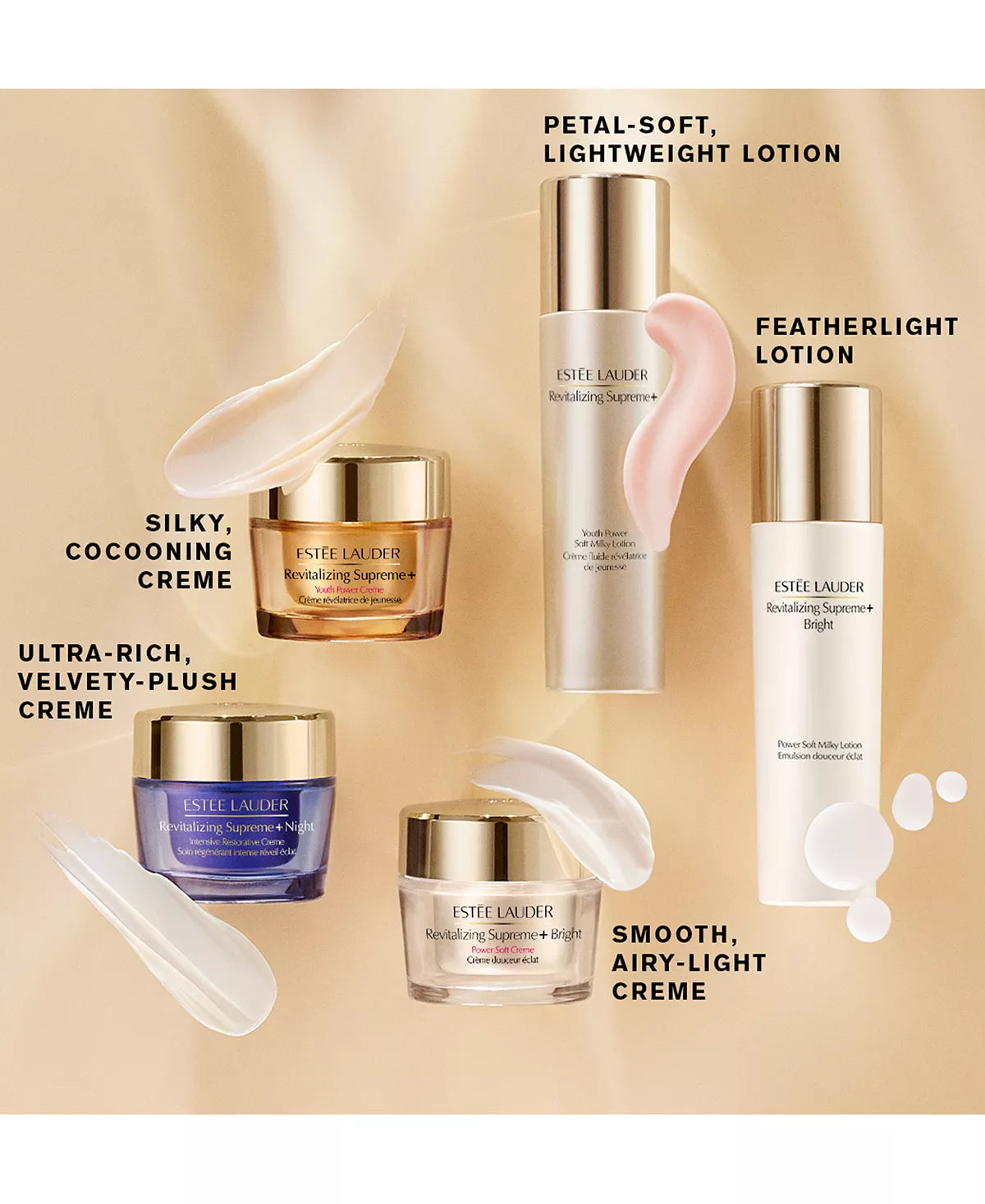 Crema humectante revitalizante Supreme+ Youth Power de Estée Lauder en tamaño mini/de viaje con ácido hialurónico