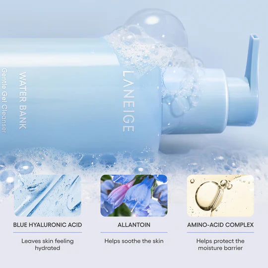 LANEIGE Mini/Travel Size Water Bank Gentle Gel Cleanser with Hyaluronic Acid