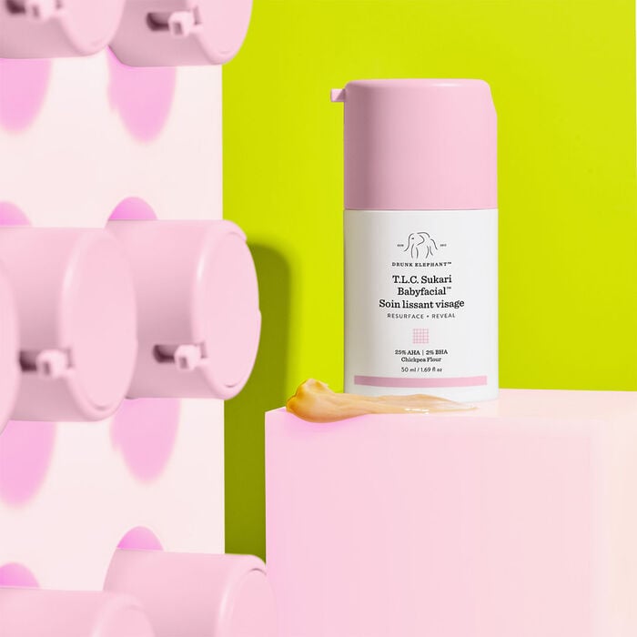 Mascarilla facial TLC Sukari Babyfacial™ AHA + BHA tamaño mini/de viaje de Drunk Elephant