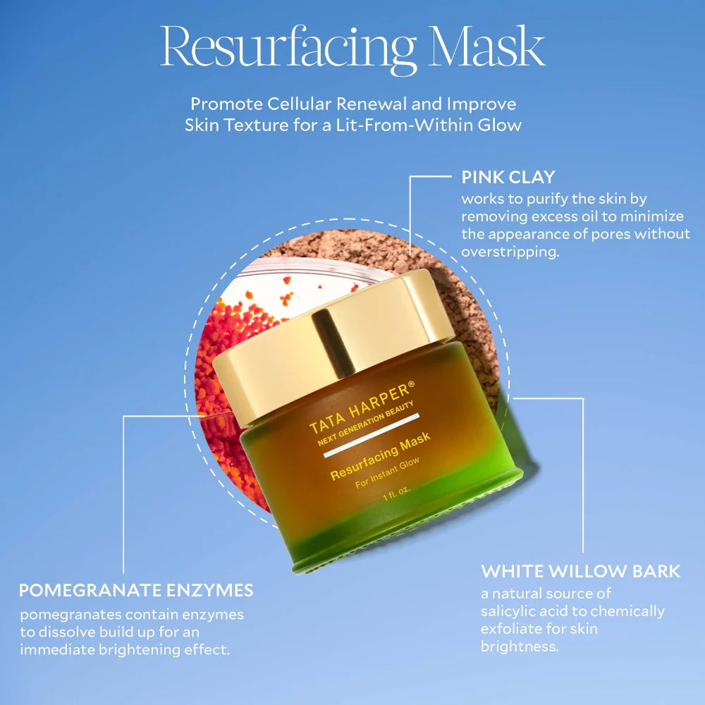 Tata Harper Mini/Travel Size Resurfacing BHA+ Enzyme Mask for Brightening and Dark Spots