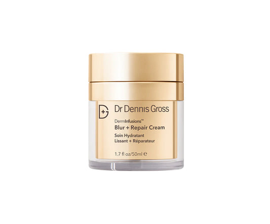 Dr. Dennis Gross Skincare  Mini/Travel Size DermInfusions™ Blur + Repair Cream with Hyaluronic Acid and Peptides