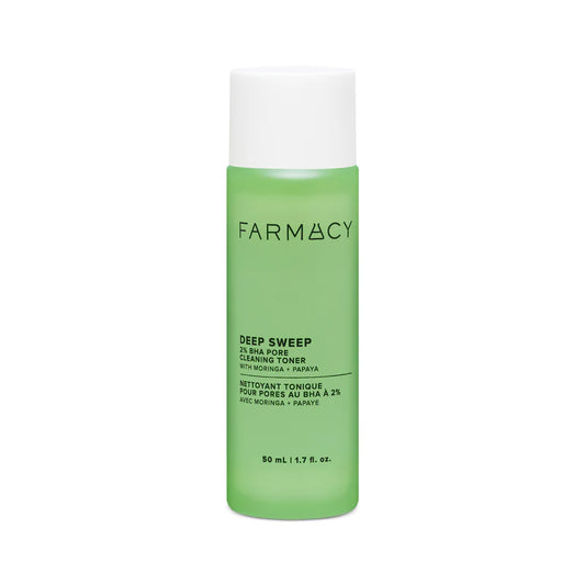 Farmacy Mini/Travel Size Deep Sweep 2% BHA Pore Cleaning Toner with Moringa + Papaya