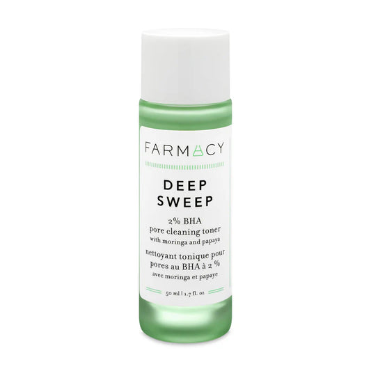 Tónico limpiador de poros Deep Sweep 2% BHA con moringa y papaya en tamaño mini/de viaje de Farmacy