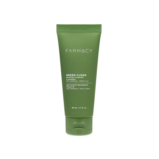 Farmacy Mini/Travel Size Whipped Greens Oil-Free Foaming Cleanser with Moringa and Papaya