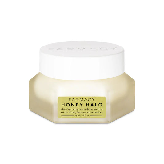 Crema hidratante ultrahidratante con ceramidas Honey Halo en tamaño mini o de viaje de Farmacy