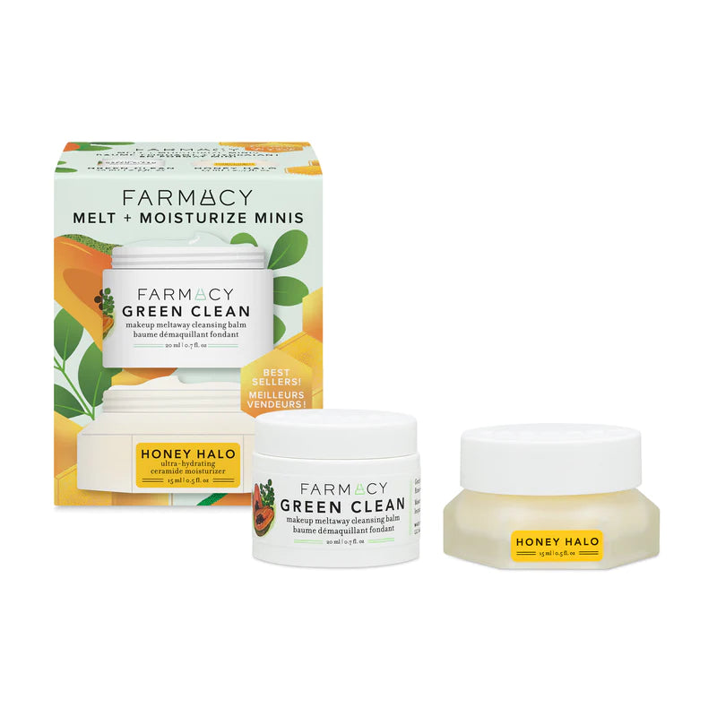 Dúo de tamaño mini/de viaje Melt + Moisturize de Farmacy