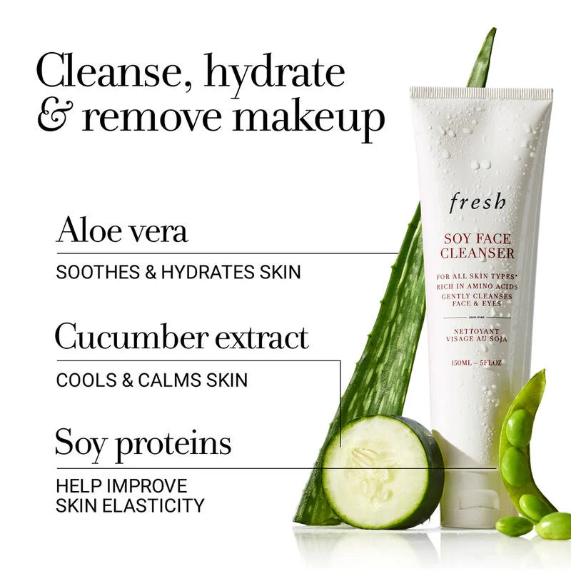 fresh Mini/Travel Size Soy pH-Balanced Hydrating Face Wash