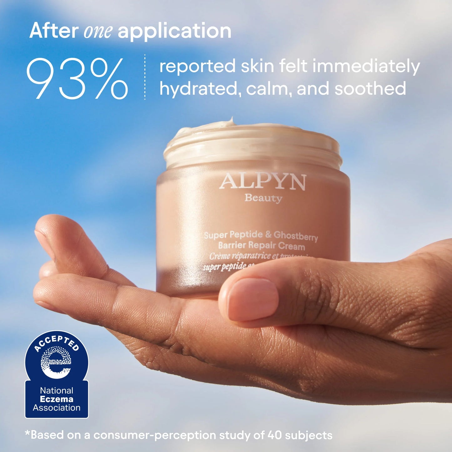 Alpyn Beauty Mini/Travel Size Super Peptide & Ghostberry Moisturizer for Eczema, Barrier and Wrinkle Repair