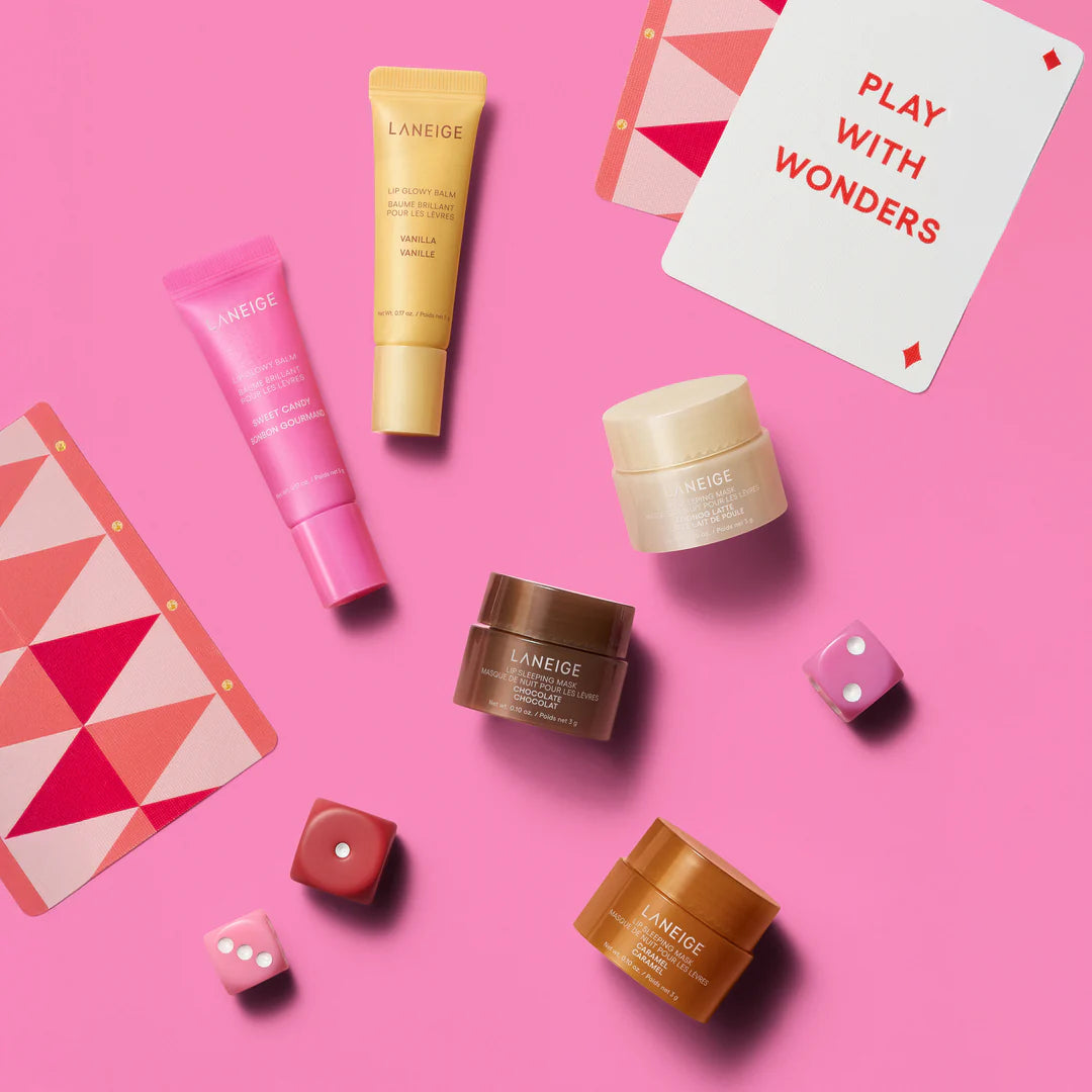 LANEIGE Midnight Minis Lip Glowy Balm and Lip Sleeping Mask Gift Set