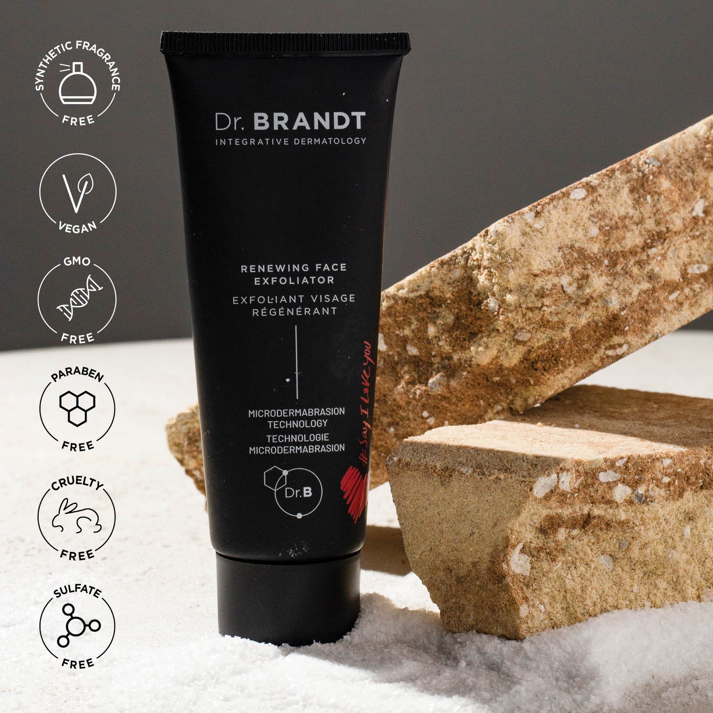 Exfoliante facial renovador antienvejecimiento con microdermoabrasión en tamaño mini/de viaje del Dr. Brandt Skincare