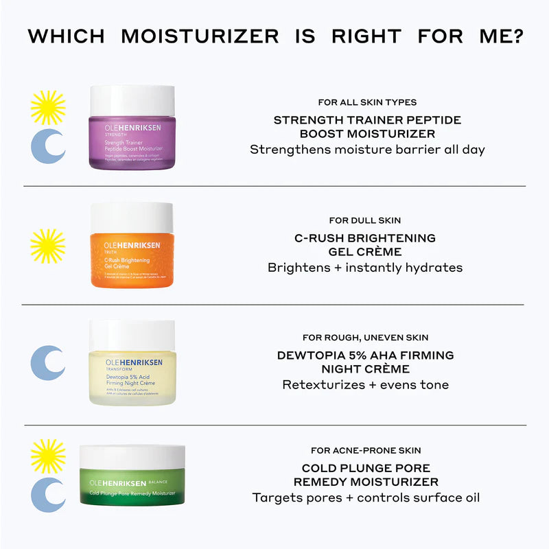 Crema hidratante con péptidos y niacinamida de tamaño pequeño o de viaje Strength Trainer de OLEHENRIKSEN