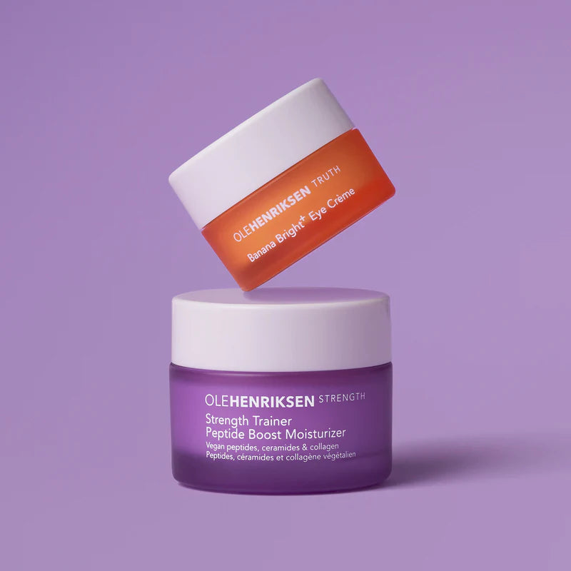 Duo de crema hidratante y crema para ojos Glow Strong en tamaño mini/de viaje de OLEHENRIKSEN