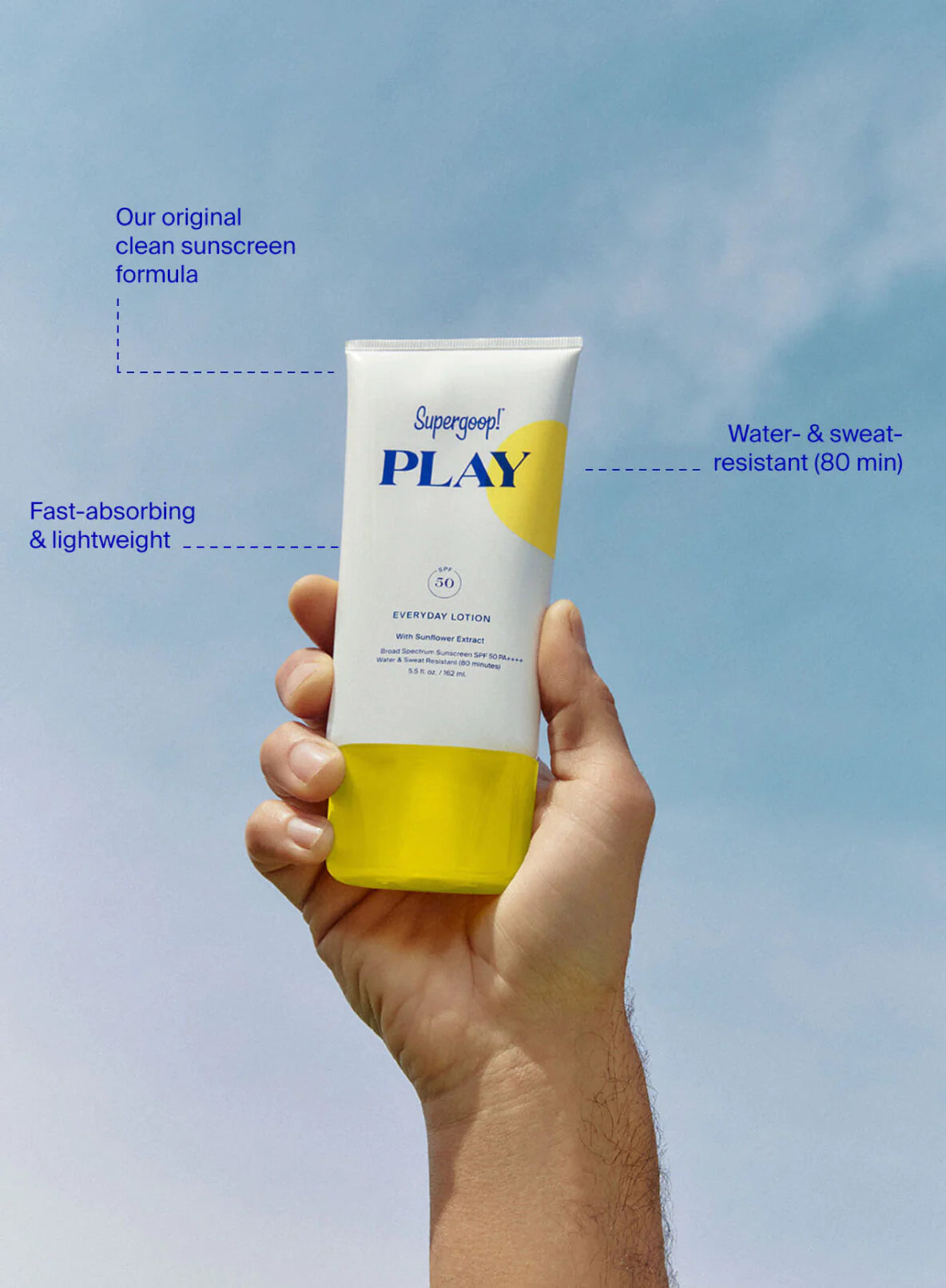 Supergoop! Mini/Travel Size PLAY Everyday Lotion SPF 50 with Sunflower Extract