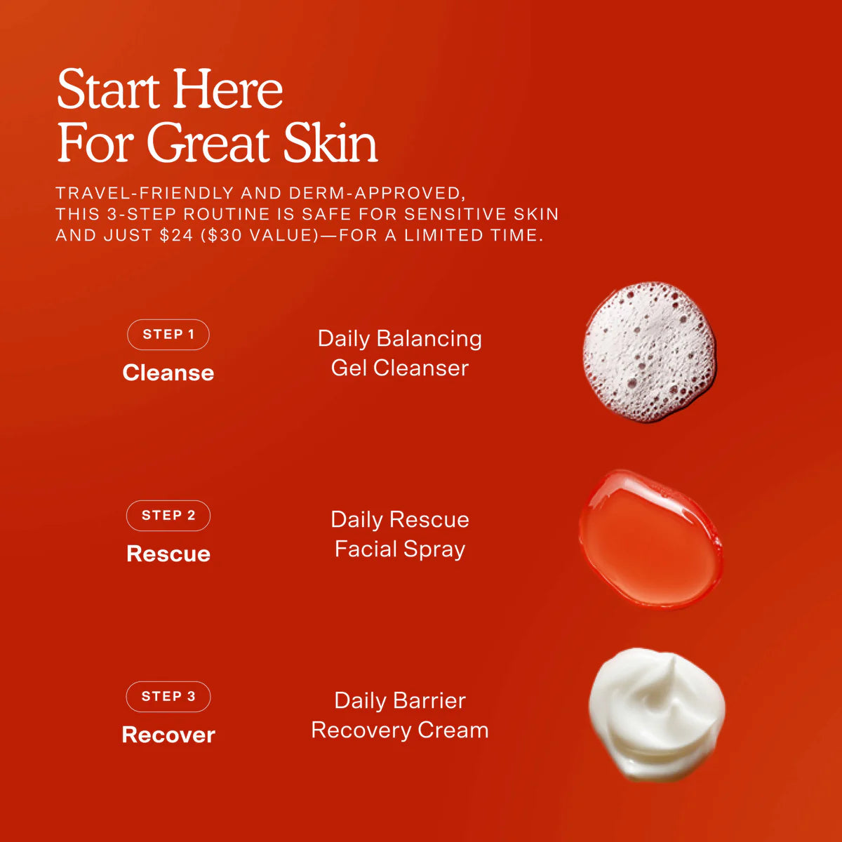 Tower 28 Beauty Mini/Travel Size SOS Skincare Bestsellers Set