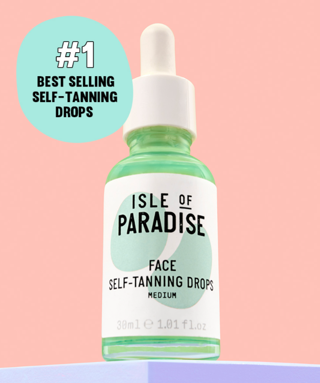 Isle of Paradise Mini/Travel Size Self Tanning Natural Glow Face Drops