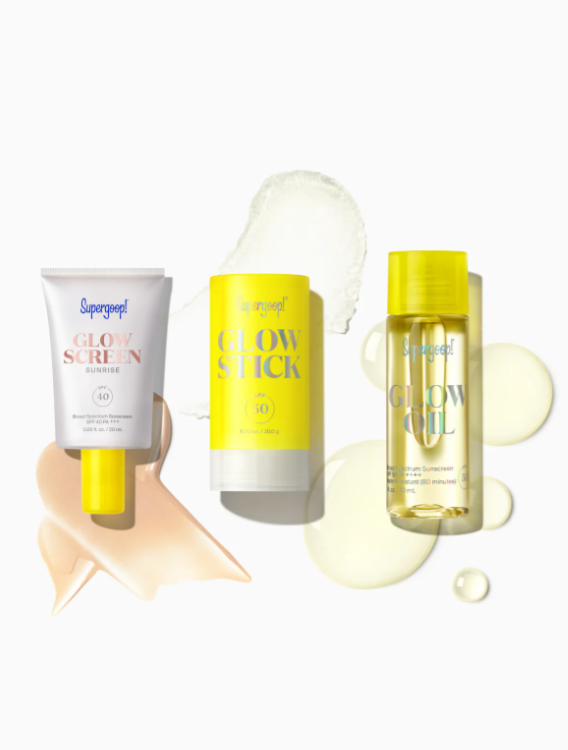 ¡Conjunto de protección solar Endless Glow en tamaño mini o de viaje de Supergoop!