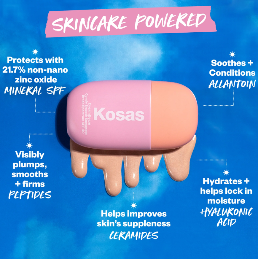 Kosas DreamBeam Mini/Travel Size Comfy Smooth Mineral Sunscreen