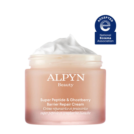 Crema hidratante Super Peptide &amp; Ghostberry de tamaño mini/de viaje de Alpyn Beauty para reparar el eczema, las barreras y las arrugas