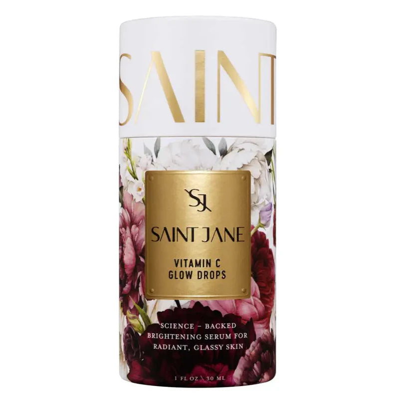 Gotas iluminadoras con vitamina C en tamaño mini o de viaje de Saint Jane Beauty: suero iluminador con una mezcla de vitamina C al 20 %