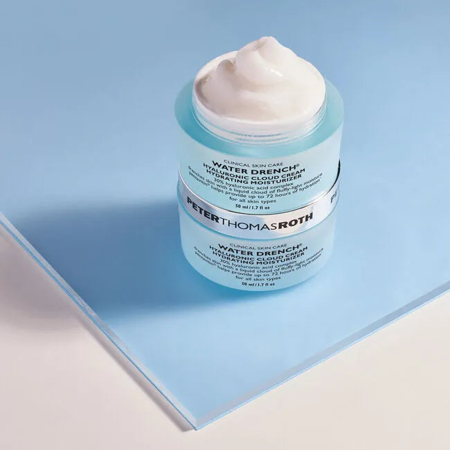 Crema hidratante en nube con ácido hialurónico Water Drench de Peter Thomas Roth, tamaño mini o de viaje