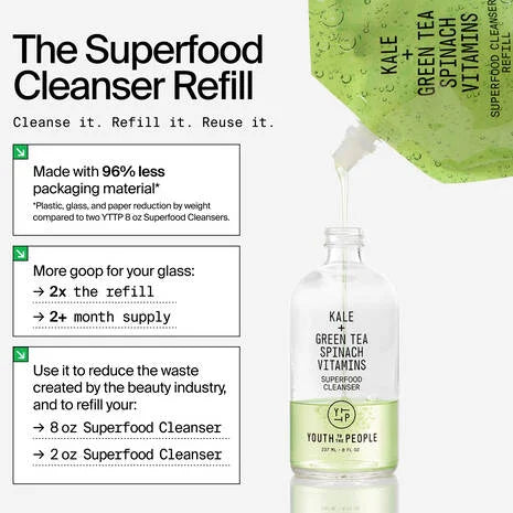 Youth To The People Mini/Travel Size Superfood Gentle Antioxidant Refillable Cleanser