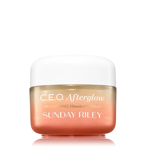 Crema en gel iluminadora con vitamina C CEO Afterglow en tamaño mini o de viaje de Sunday Riley