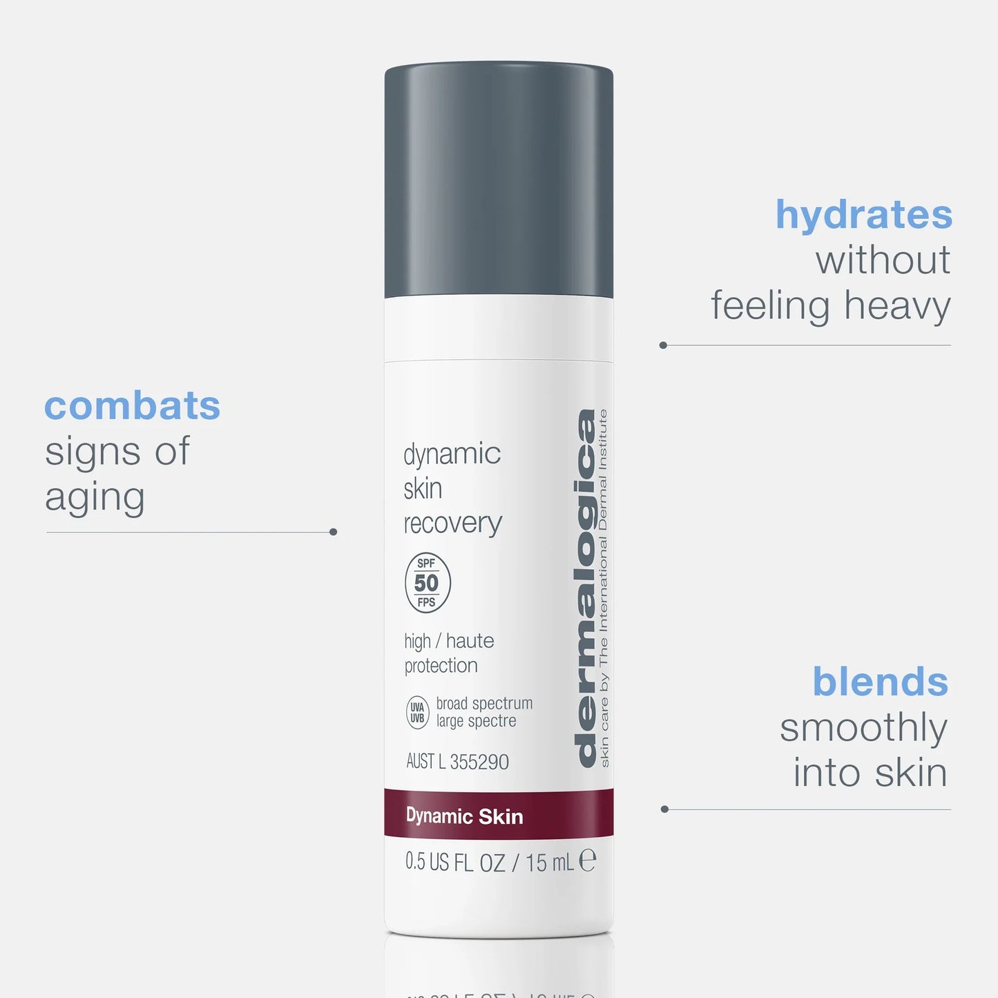 Crema hidratante Dynamic Skin Recovery SPF50 en tamaño mini o de viaje de Dermalogica