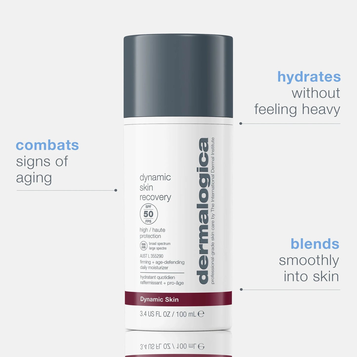 Crema hidratante Dynamic Skin Recovery SPF50 en tamaño mini o de viaje de Dermalogica