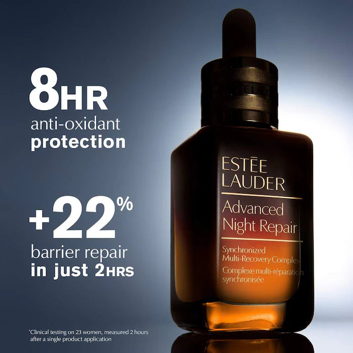 Sérum complejo de recuperación múltiple Mini Advanced Night Repair de Estée Lauder con ácido hialurónico