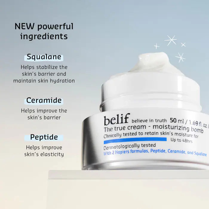 belif Mini/Travel Size The True Cream Moisturizing Bomb with Peptide and Ceramide