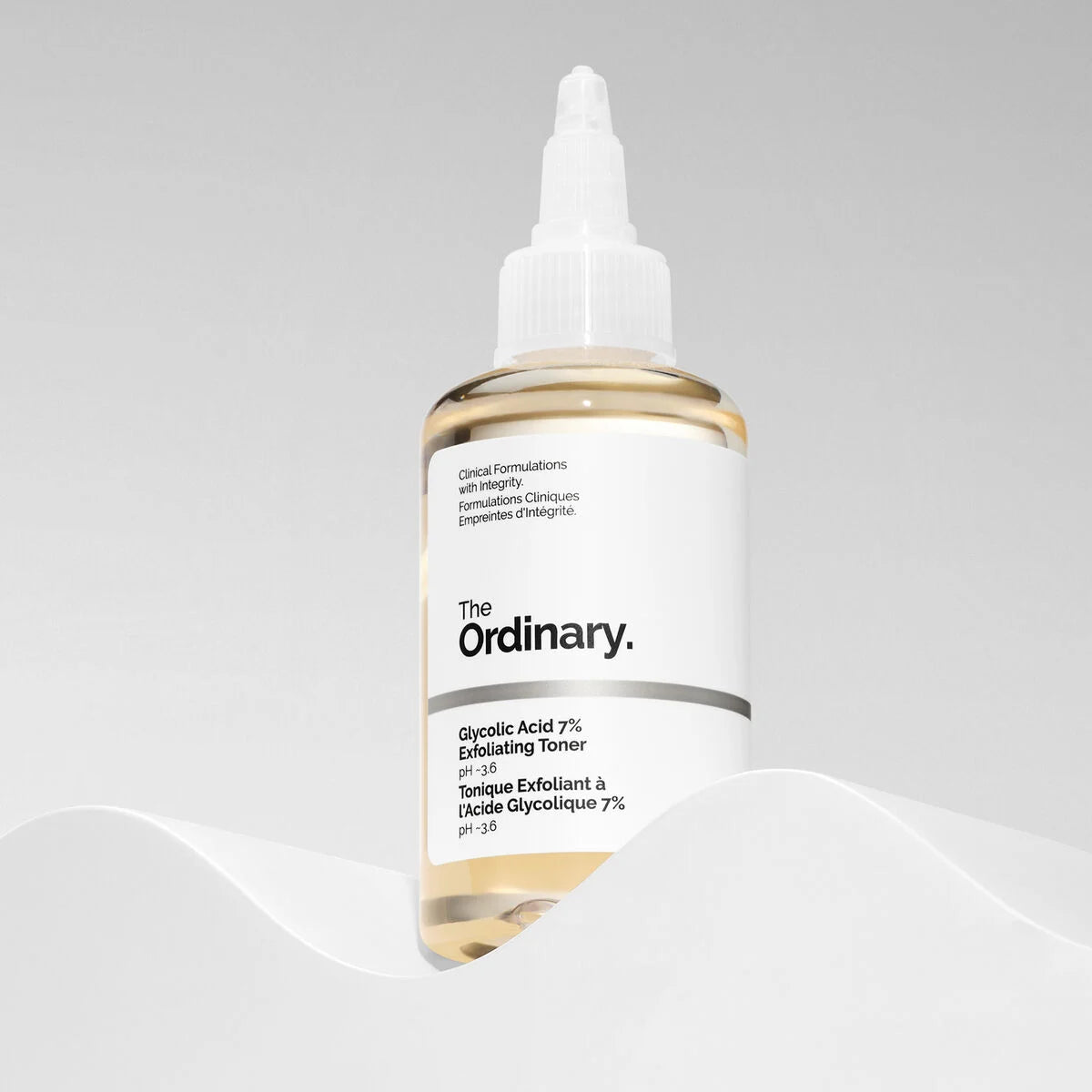 Tónico exfoliante con ácido glicólico al 7 % en tamaño mini/de viaje de The Ordinary