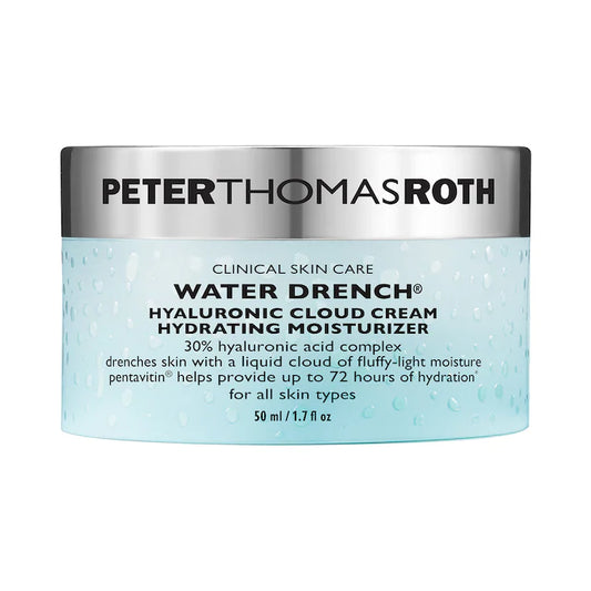 Crema hidratante en nube con ácido hialurónico Water Drench de Peter Thomas Roth, tamaño mini o de viaje