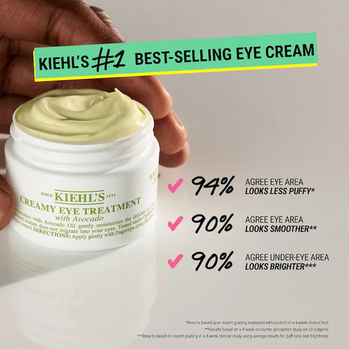 Tratamiento cremoso para ojos con aguacate en tamaño mini o de viaje de Kiehl's Since 1851