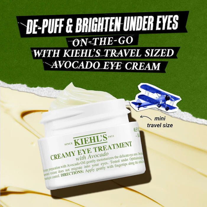 Tratamiento cremoso para ojos con aguacate en tamaño mini o de viaje de Kiehl's Since 1851