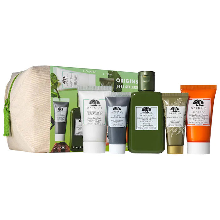 Origins 6 Piece Travel Size Cleansing & Moisturizing Best-Sellers Discovery Set