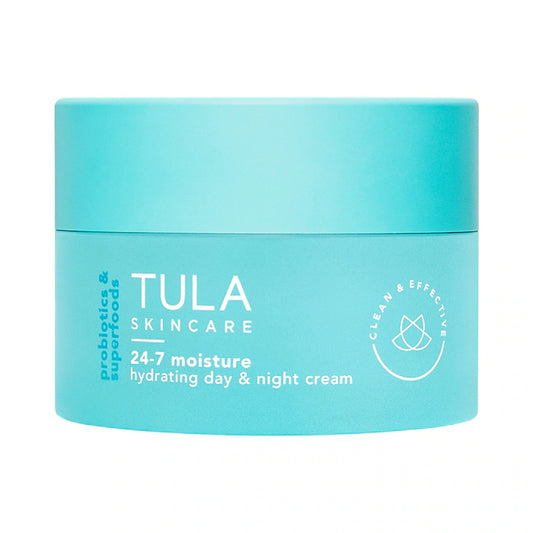 Crema hidratante de día y de noche 24-7 Moisture en tamaño mini/de viaje de TULA Skincare