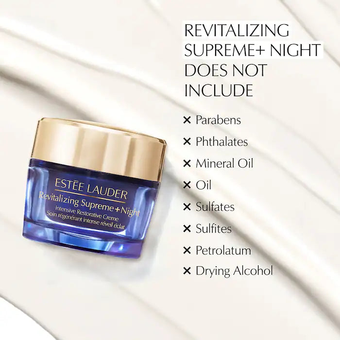 Crema reparadora intensiva de noche Revitalizing Supreme+ de Estée Lauder en tamaño mini o de viaje