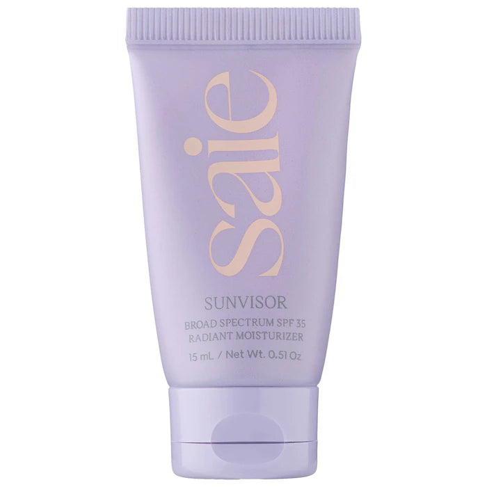 Saie Mini/Travel Size Sunvisor Radiant Moisturizing Face Sunscreen SPF 35